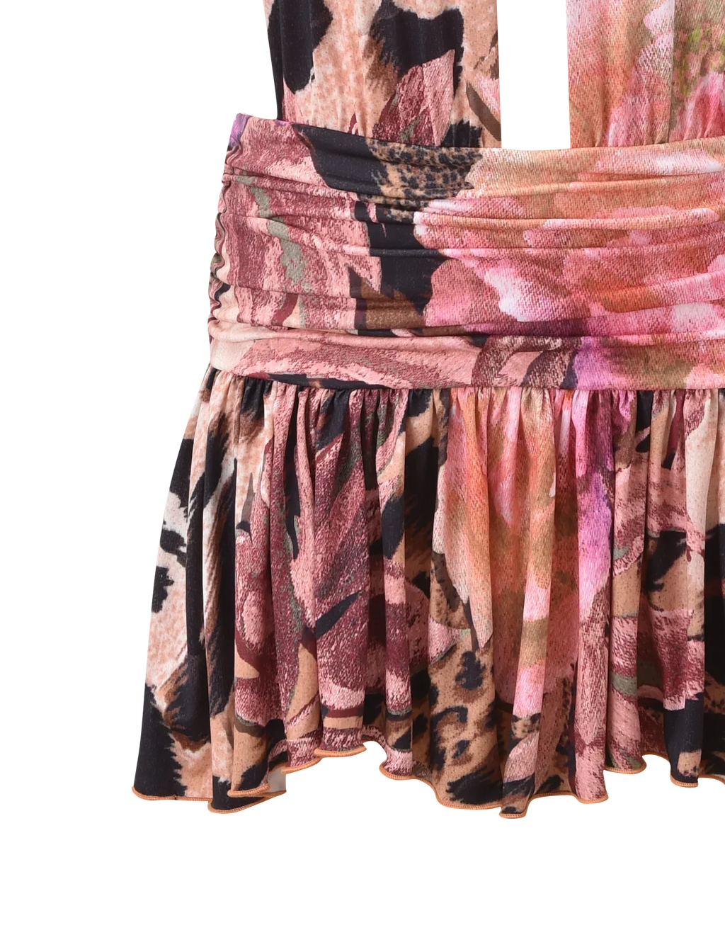 INDI HALTER SCARF DRESS ANIMALIER FLORAL