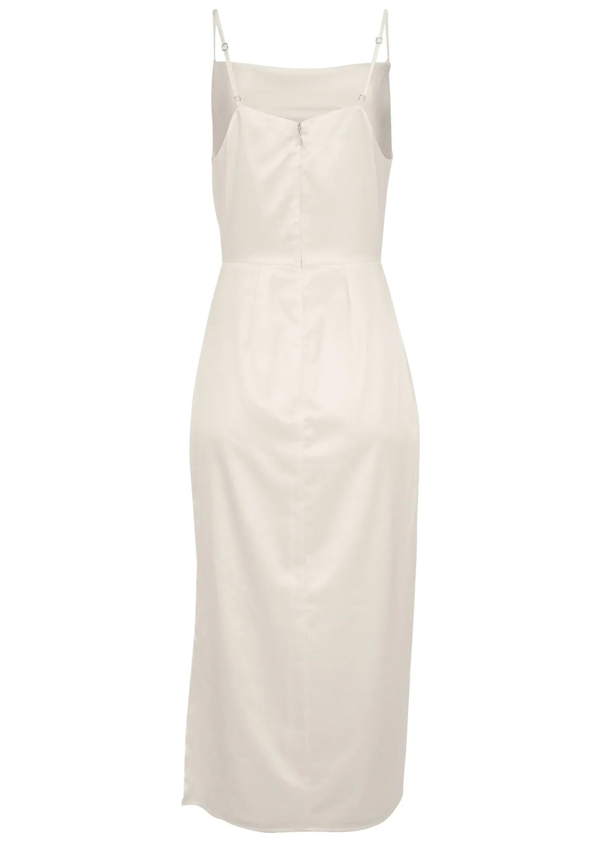 Cowl Neck Slip Dress Off White