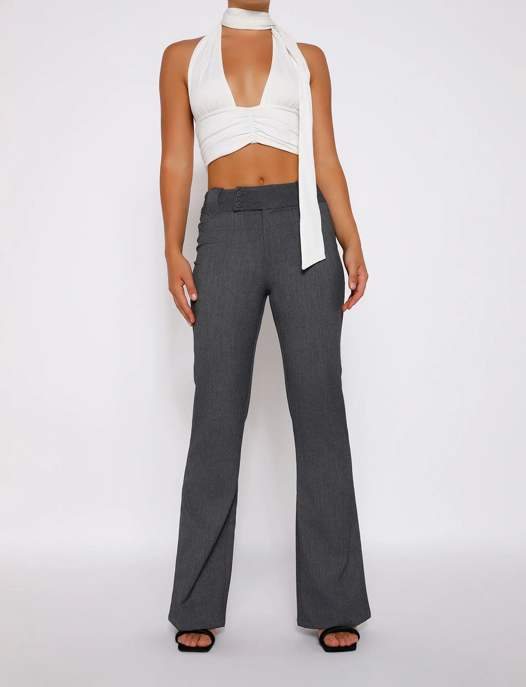 KITTIE HIGH RISE PANT GREY