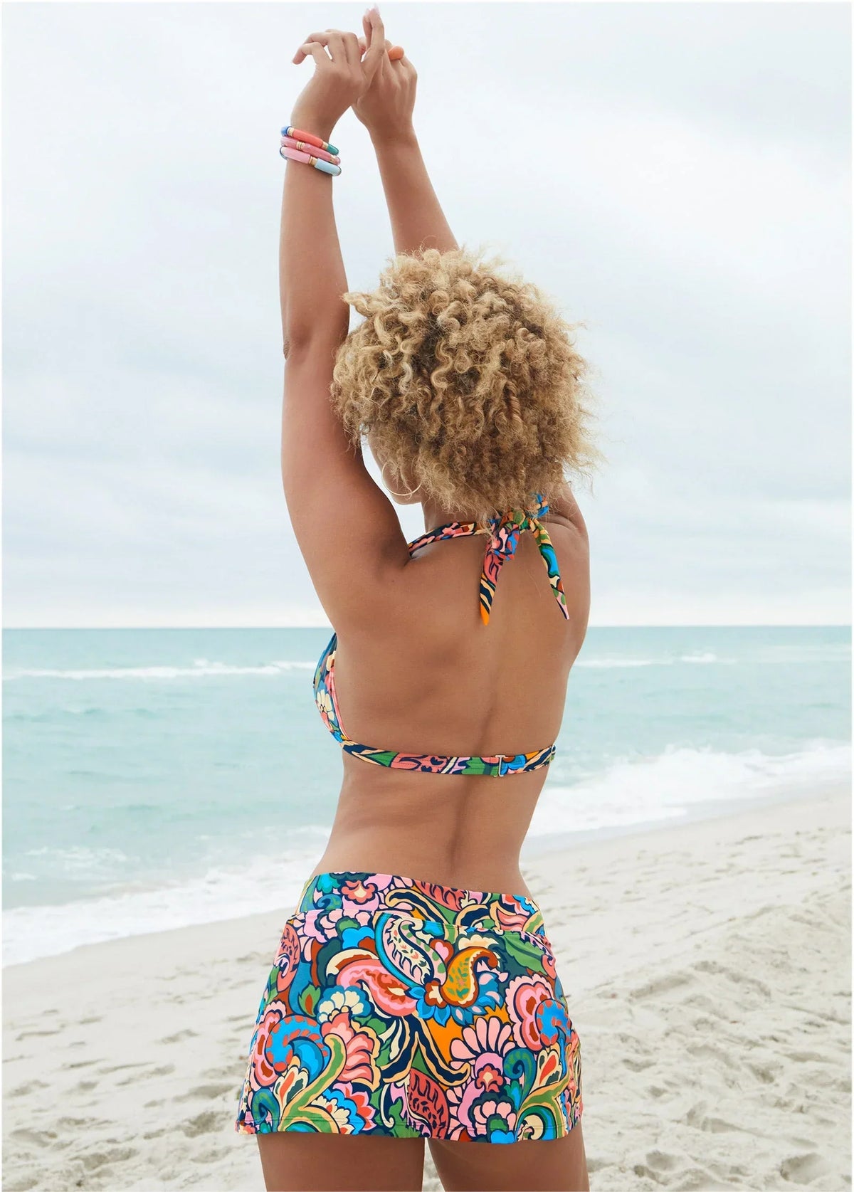 Goddess Push Up Bikini Top Fiesta Paisley