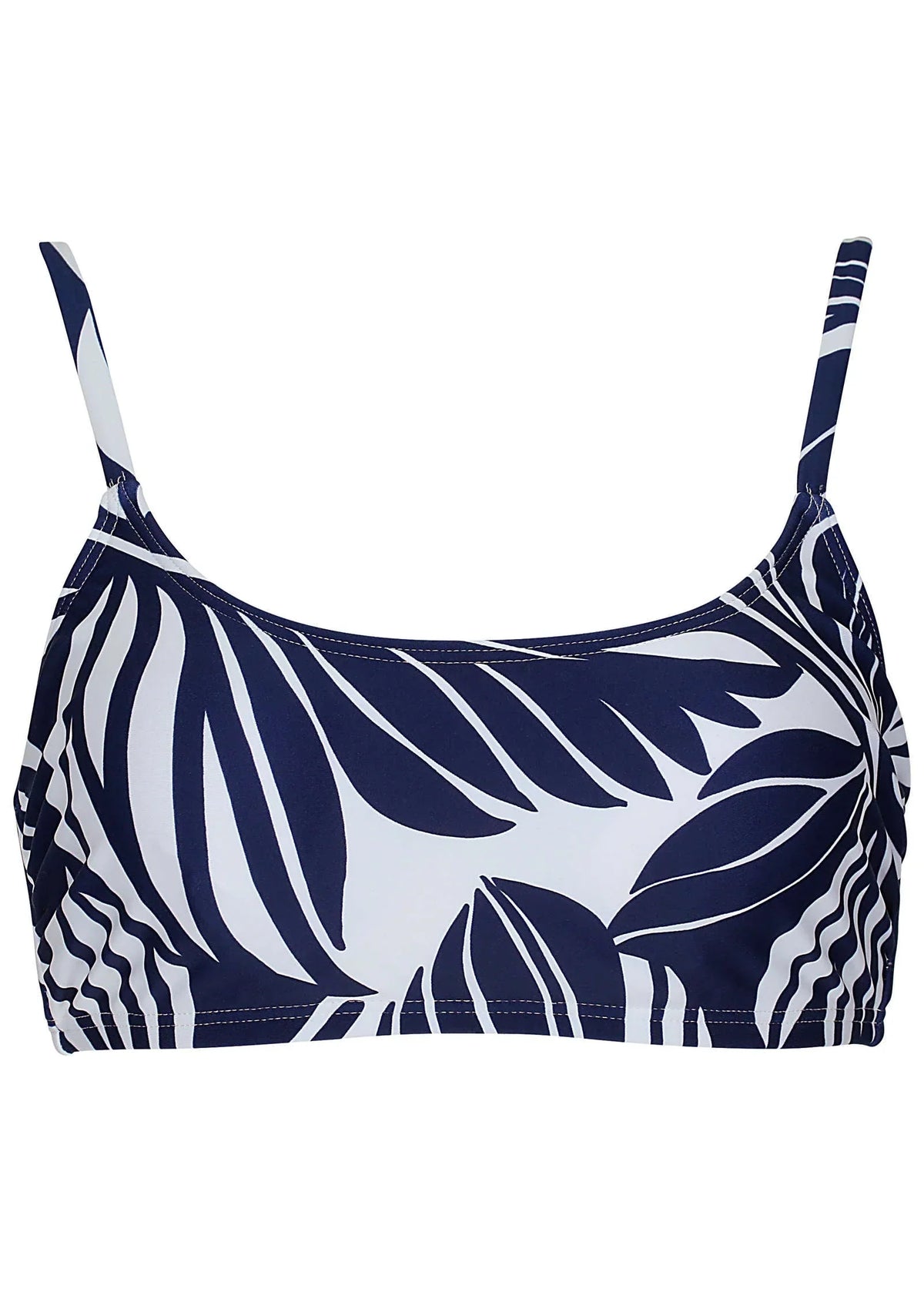 Oahu Underwire Bikini Top Contrast Bold Leaves