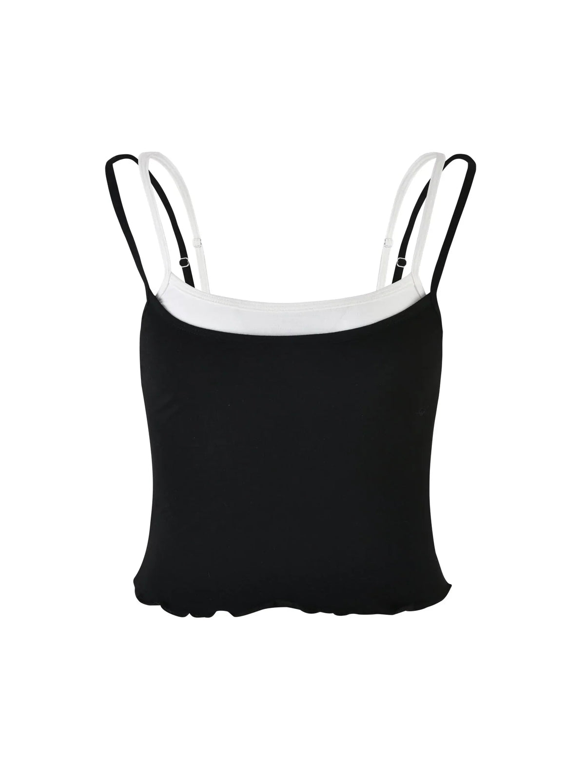 ADAIR TOP BLACK BLACK WHITE