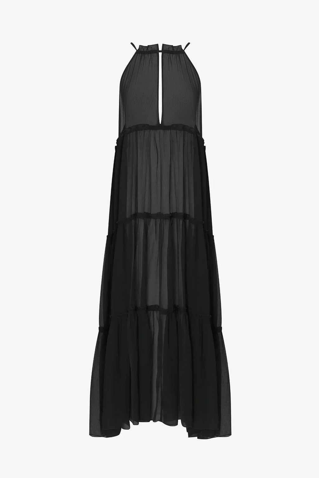 Oceana Dress Black Paradise Chiffon