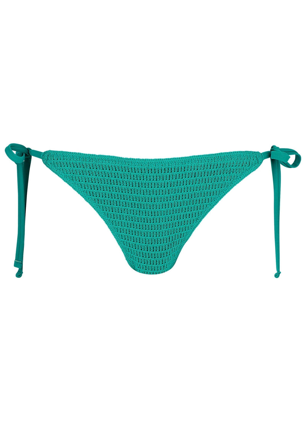 Crochet Miami Tie Side Moderate Bottom Tropical Green