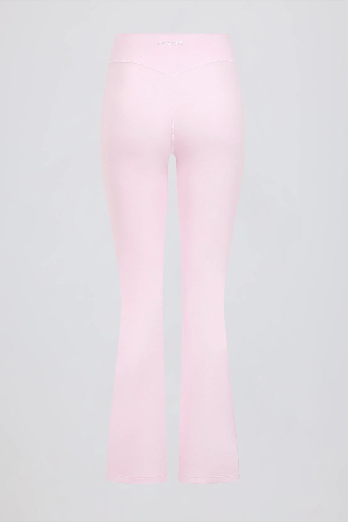 Brushed Jersey Ruched Flared Trousers in Bloom