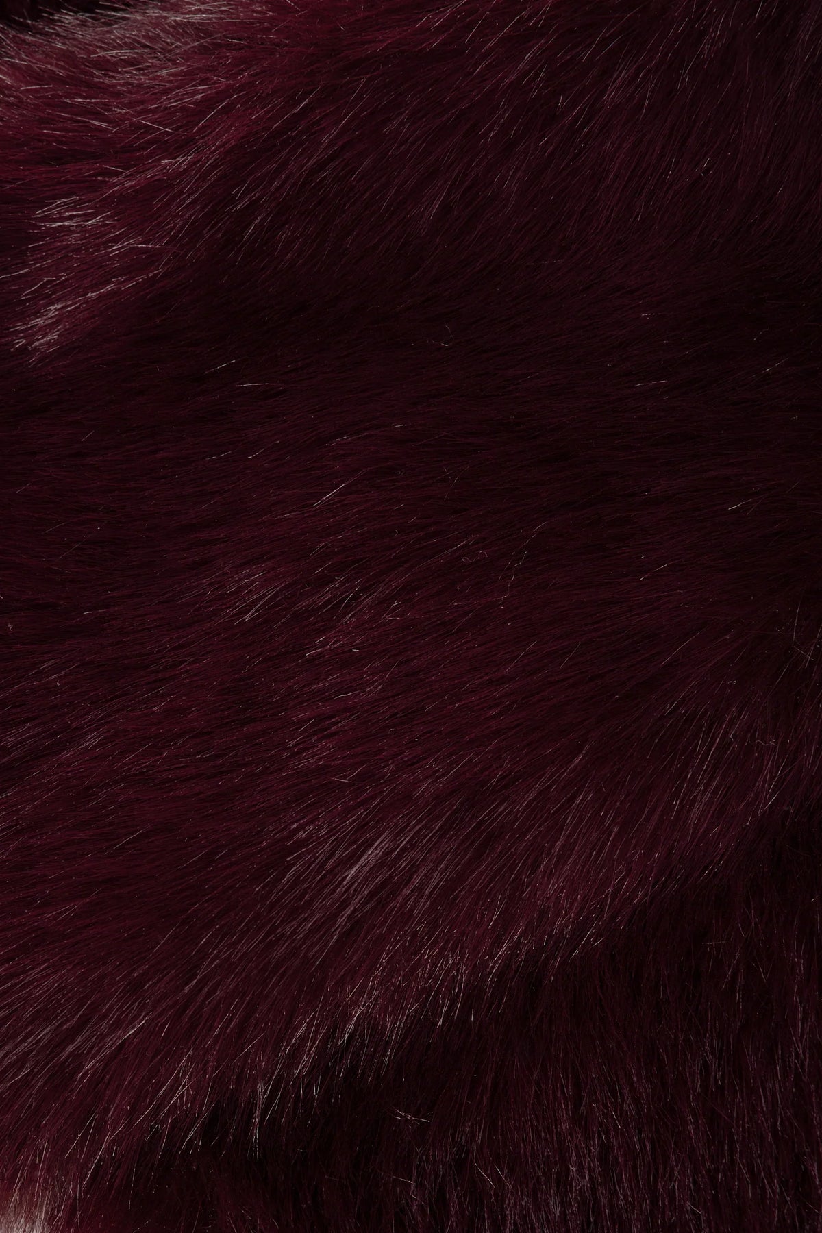 Faux Fur Cropped Bolero in Wine