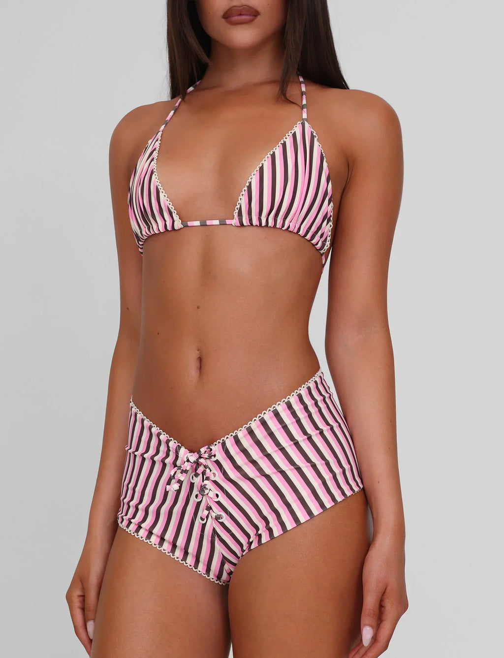 DAZZLE BIKINI BOTTOM STRIPE