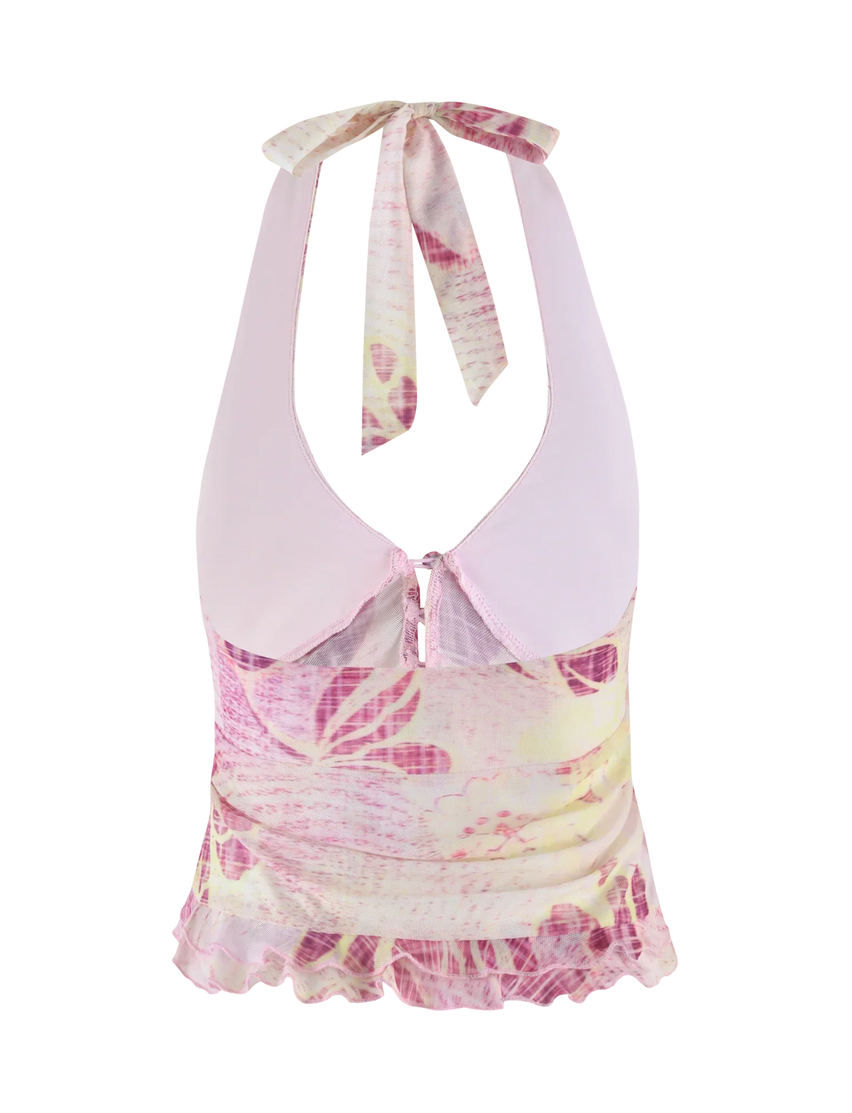 DALILA TOP GRUNGE FLORAL MAGENTA