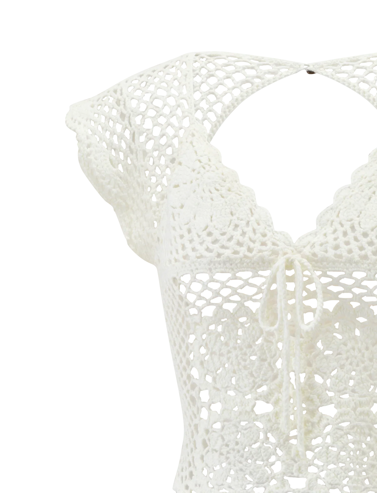 SASHA CROCHET TOP IVORY