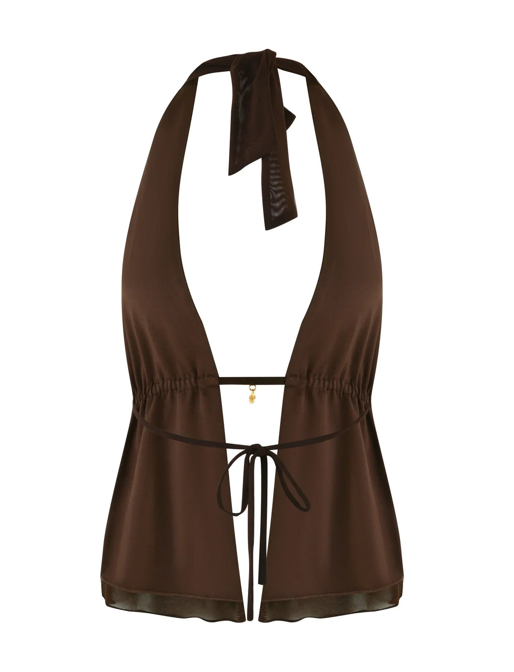 ESHA TOP BROWN CHOCOLATE