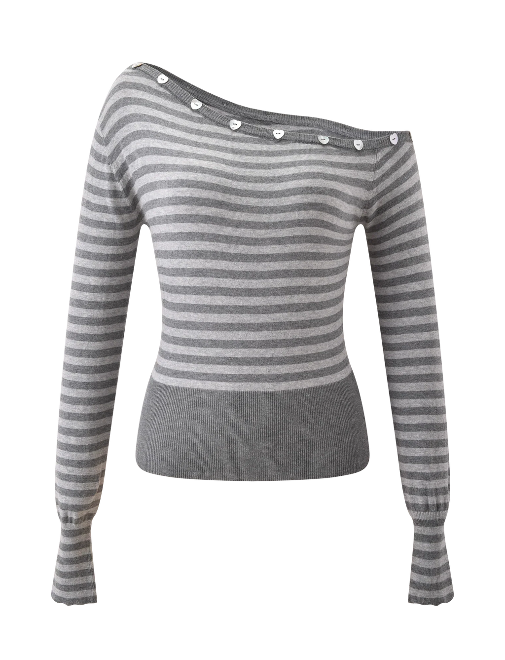 TYLA JUMPER GREY STRIPE