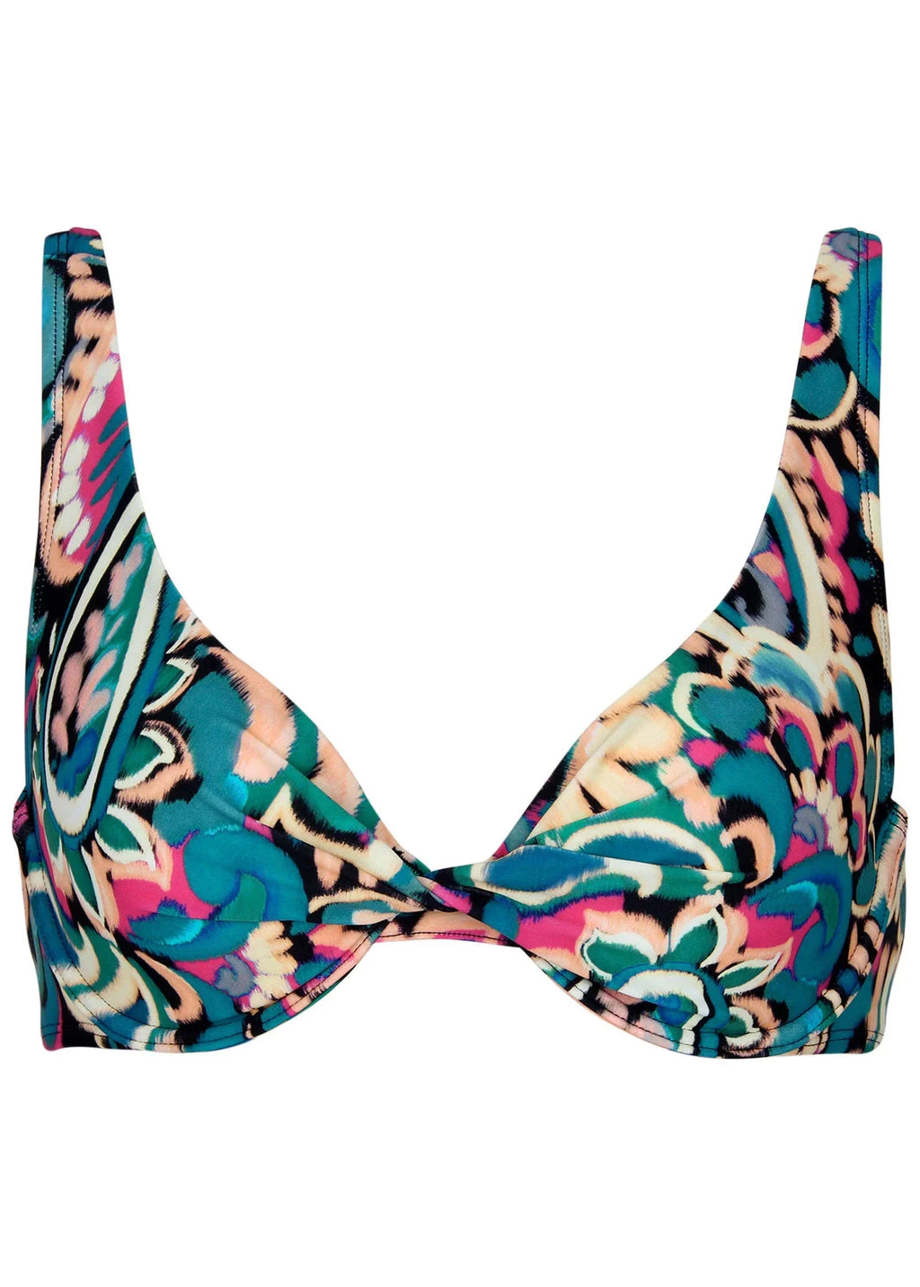 Antigua Twist Bikini Top Fuzzy Paisley