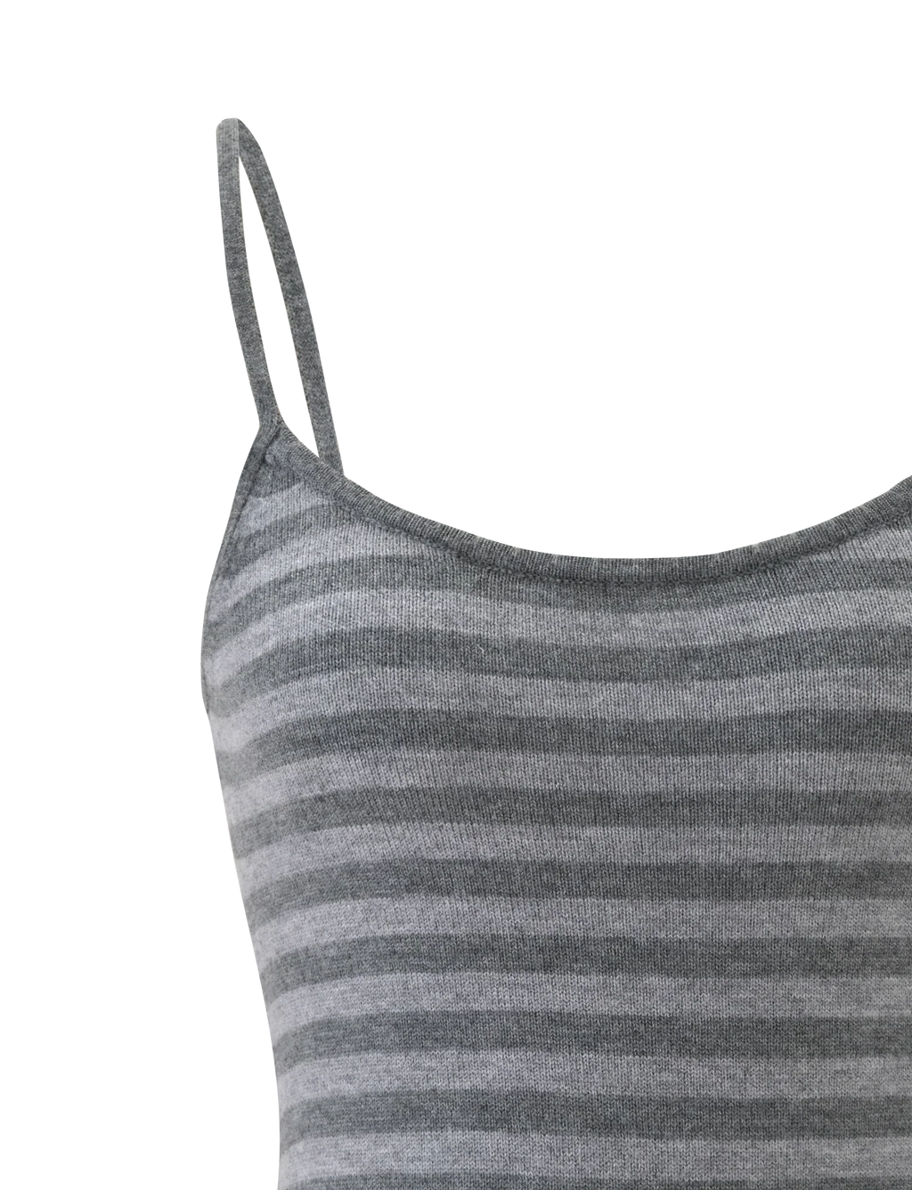 LEORA TOP GREY STRIPE