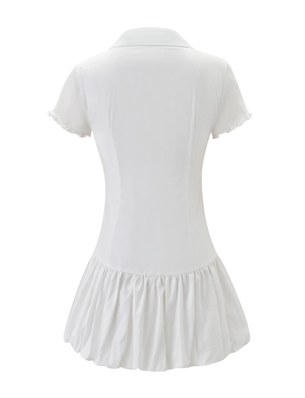 VALERIE BUBBLE DRESS WHITE