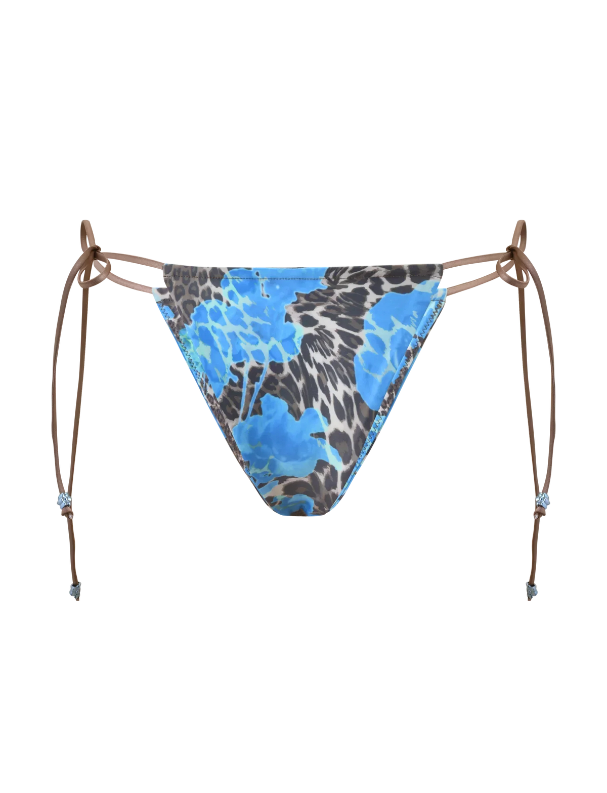 AVE BIKINI BOTTOM BLUE LEOPARD