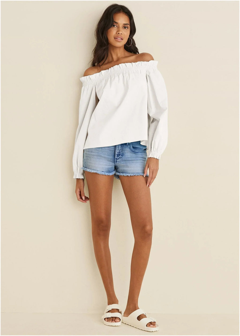 Off The Shoulder Top Cloud Dancer