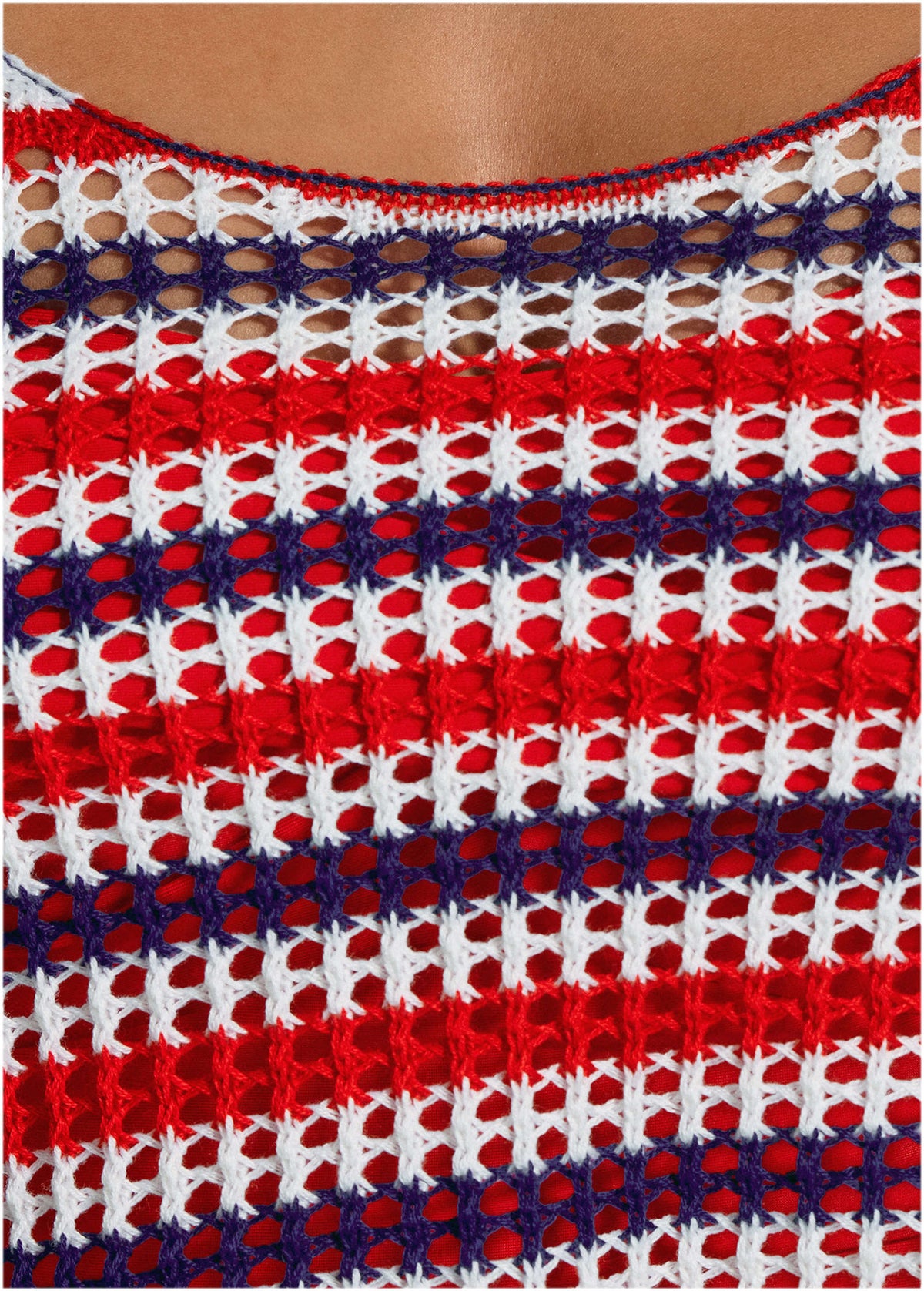 Crochet Cover Up Tank Top Americana