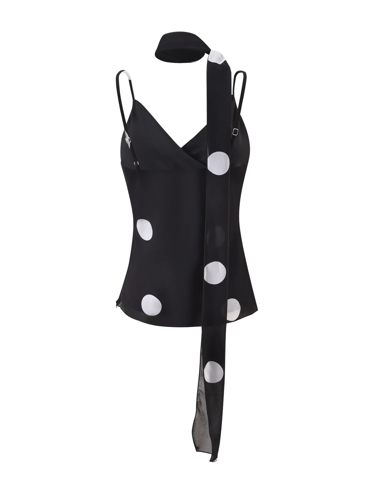 AYDIN SCARF TOP BLACK