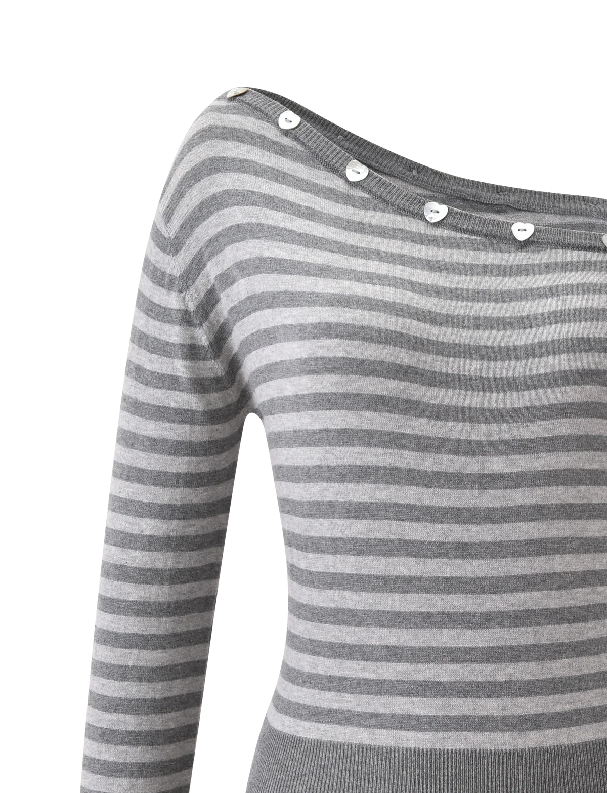TYLA JUMPER GREY STRIPE
