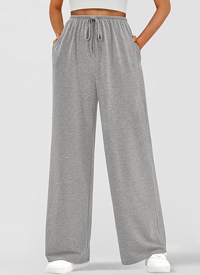 Women’s High-Waisted Wide-Leg Drawstring Sweatpants