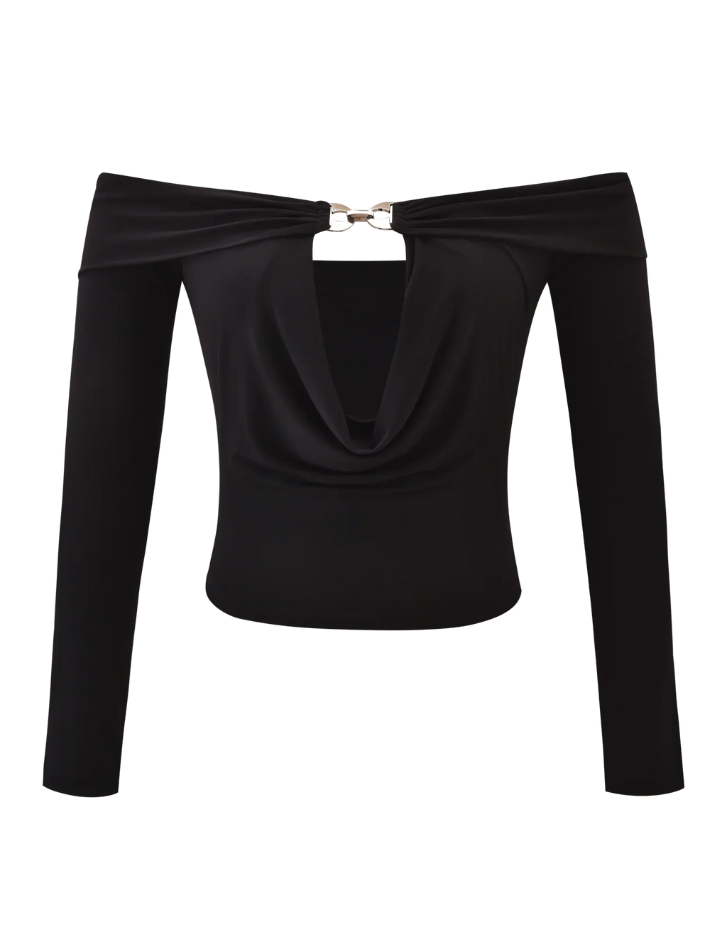 JENESIS LONG SLEEVE TOP BLACK