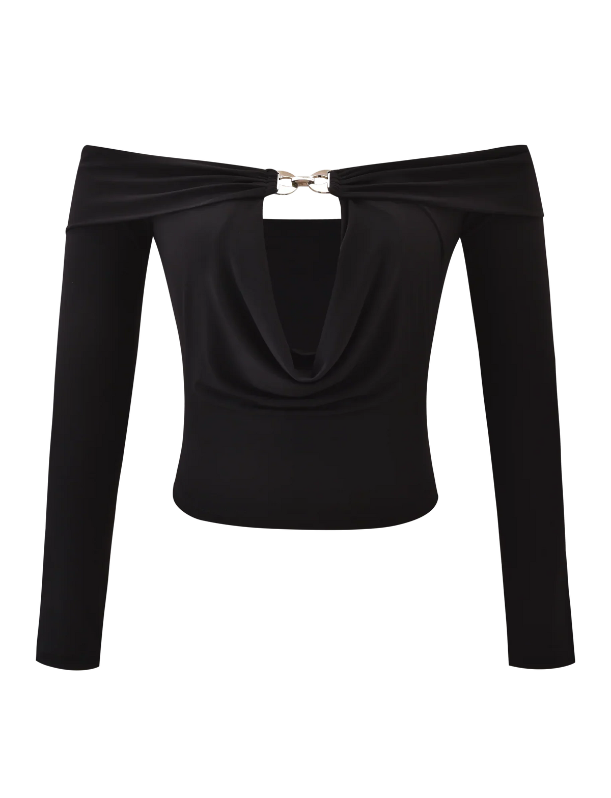 JENESIS LONG SLEEVE TOP BLACK