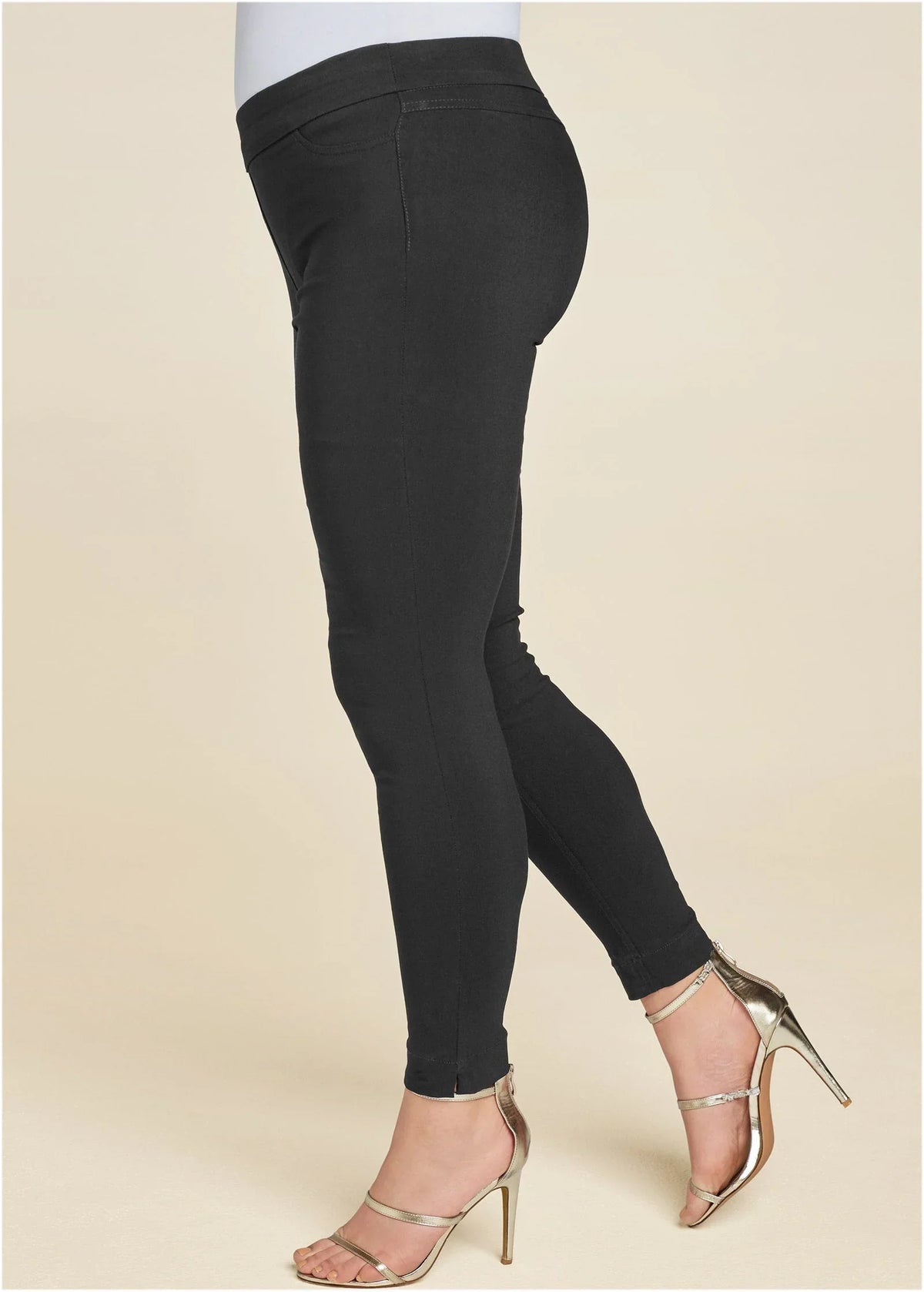 Slimming Stretch Jeggings Black