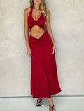 KATYA MAXI SKIRT RED