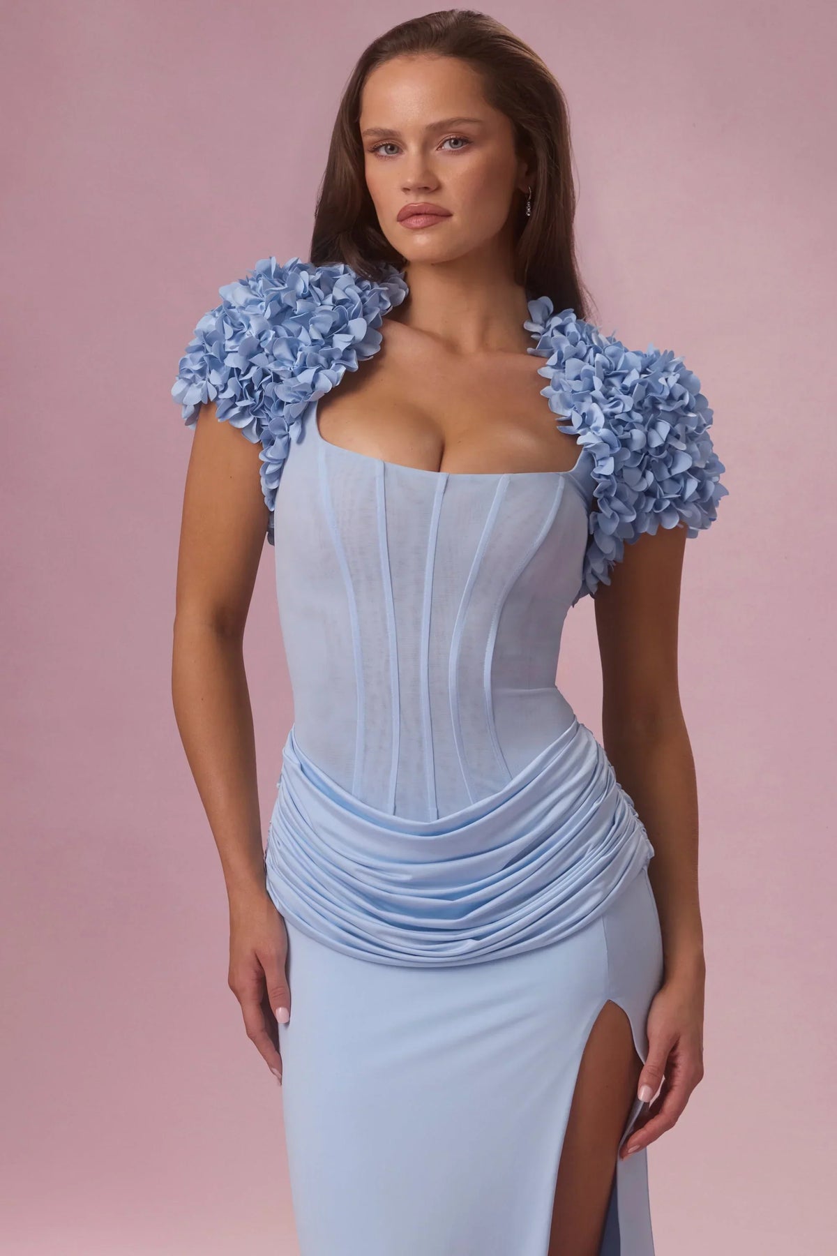 Cropped Bolero in Sky Blue