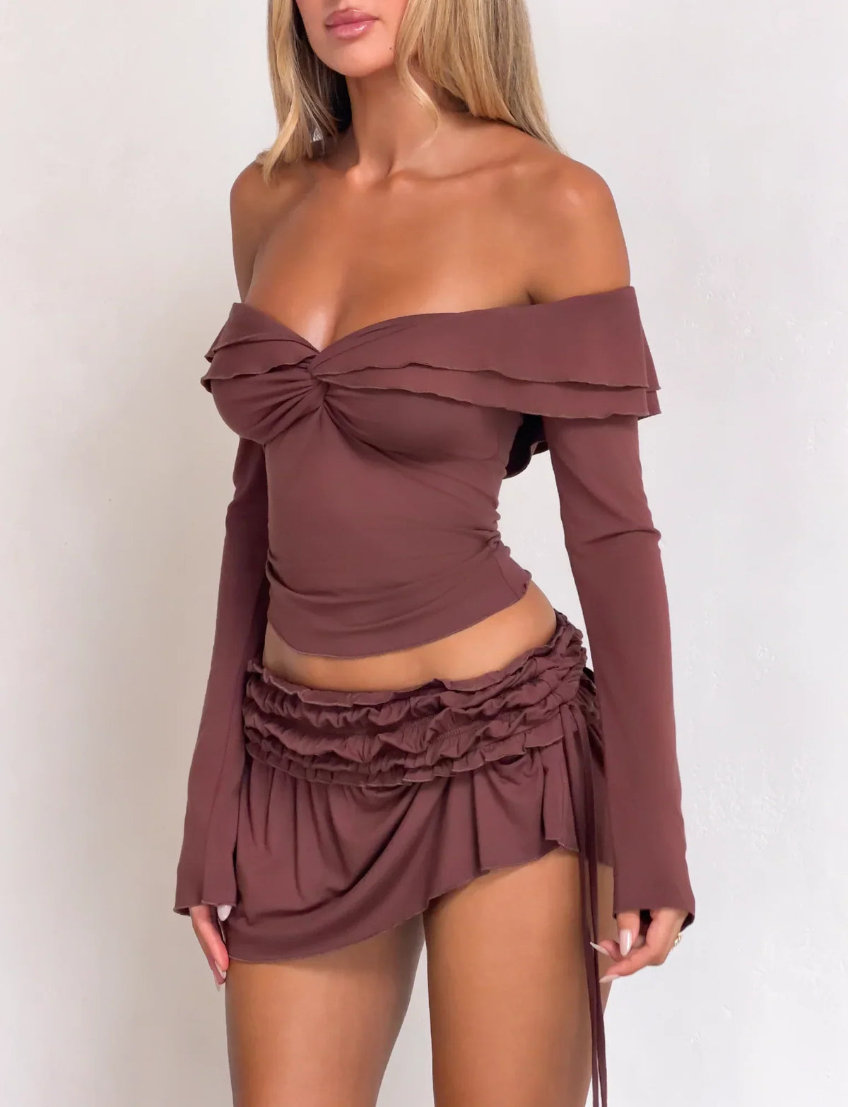 DENALI MINI SKIRT CHOCOLATE