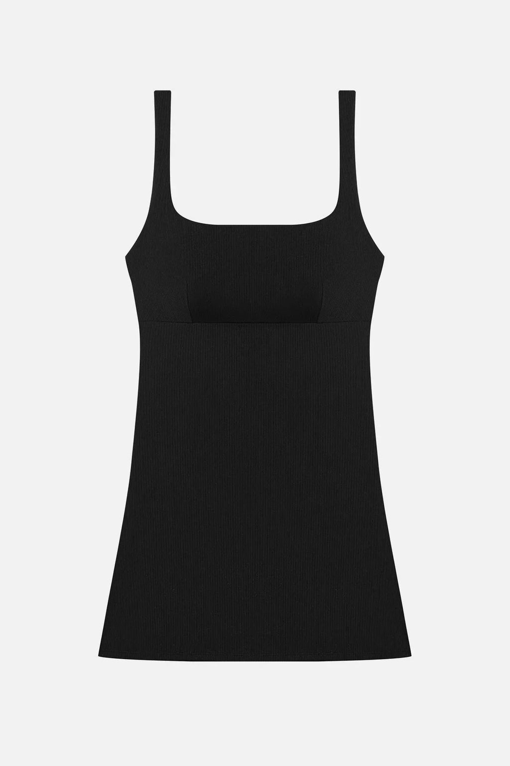 Harper Swim Dress Black Lido Rib