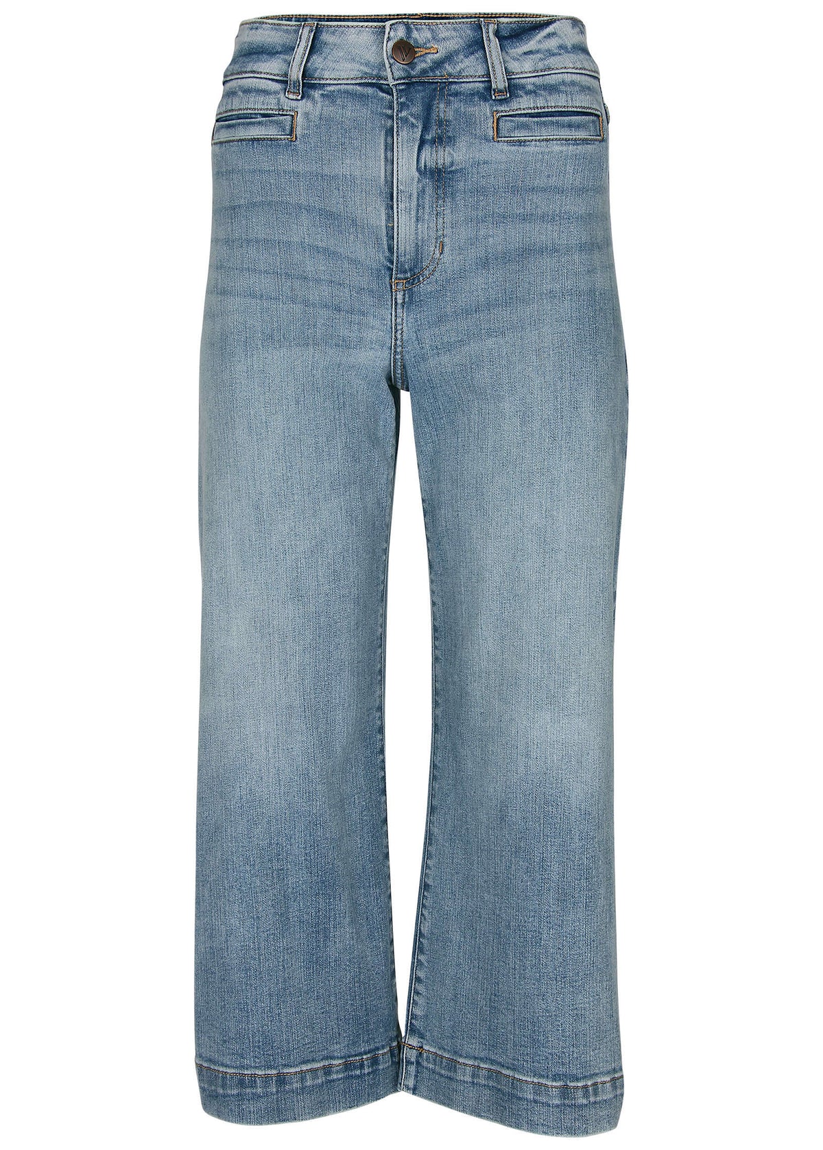 Sophia Wide Leg Crop Jeans Light Wash