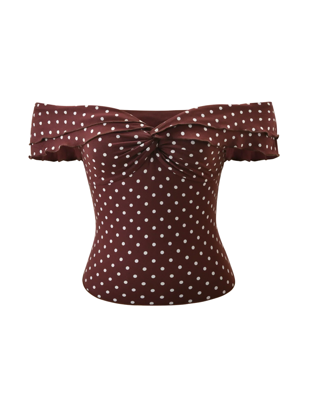 DENALI TOP BROWN DOT