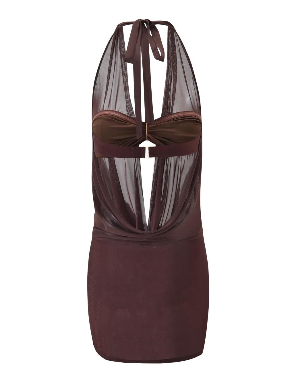 MAKENA TWO PIECE DRESS CHOCOLATE