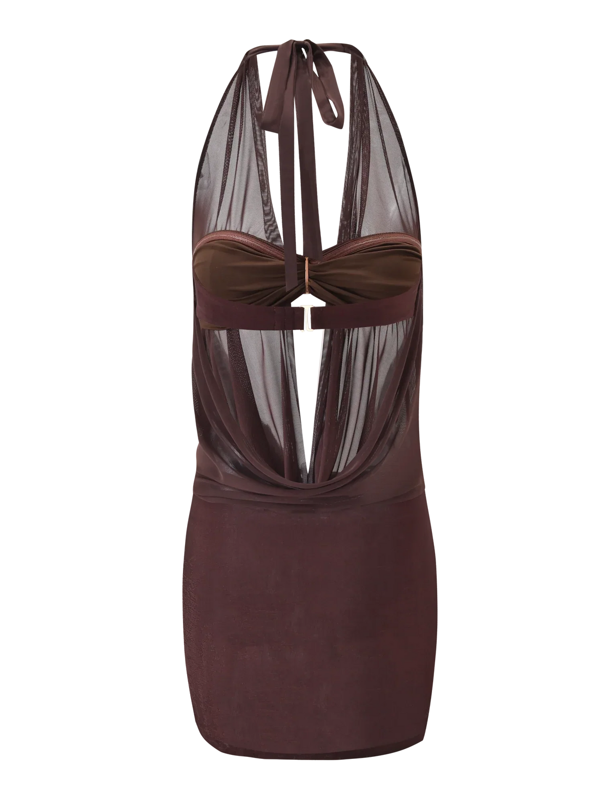 MAKENA TWO PIECE DRESS CHOCOLATE