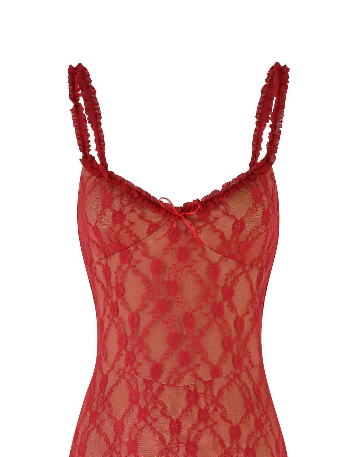 DEJA DRESS RED BERRY RED