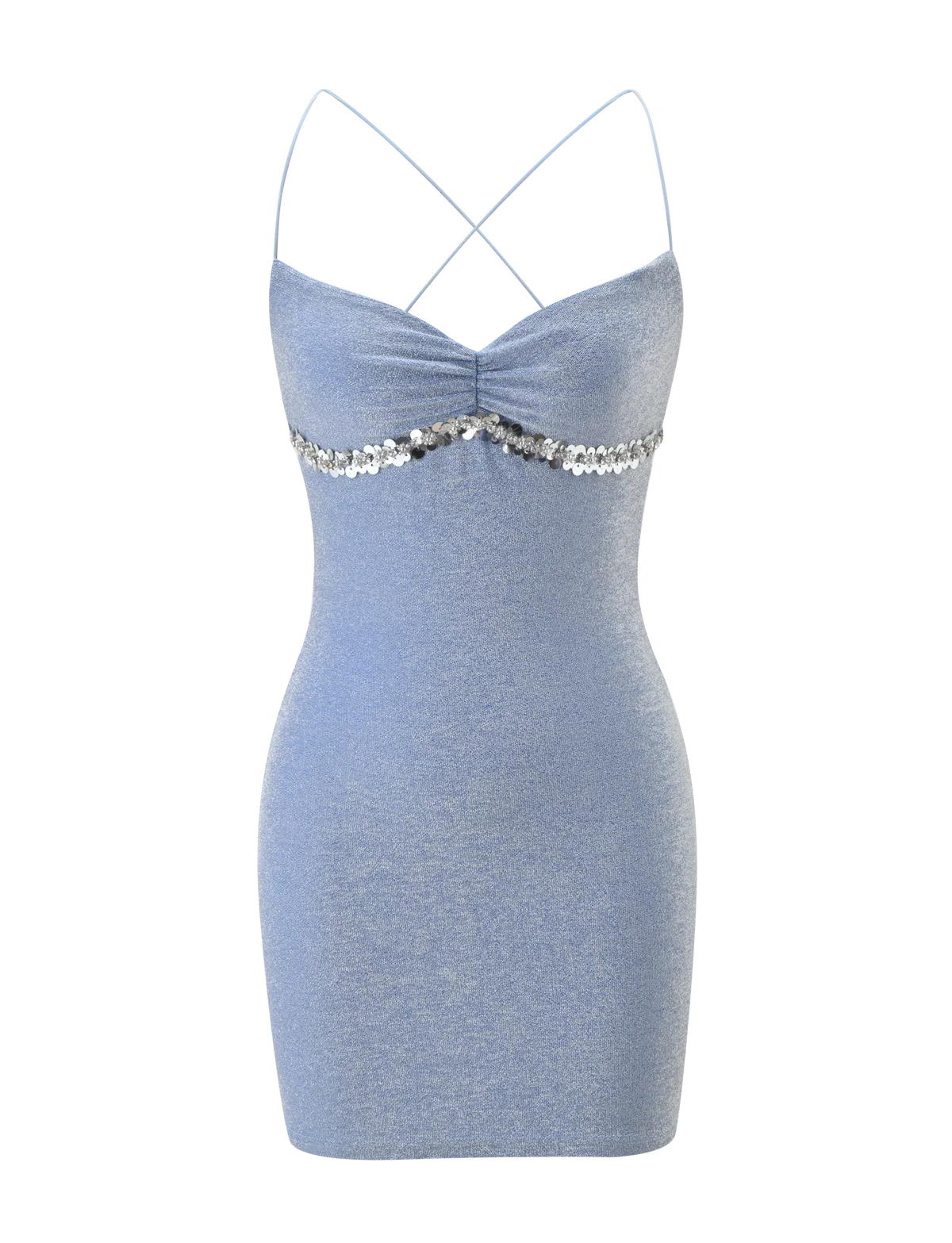 ALIA MINI DRESS BLUE