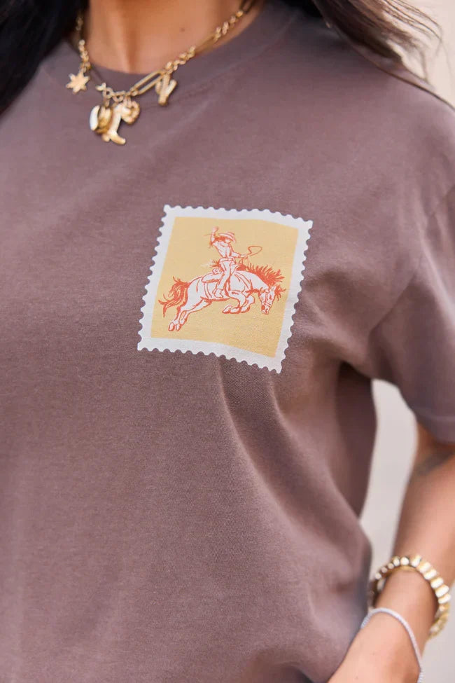 Rodeo Sweetheart Brown Graphic Tee