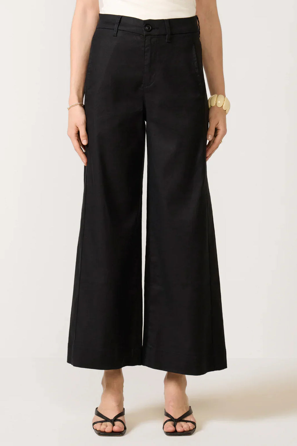 Joelle Stretch Linen Crop Pant