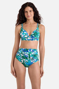 Clare Twist Underwire Bra Top Imperial Paisley