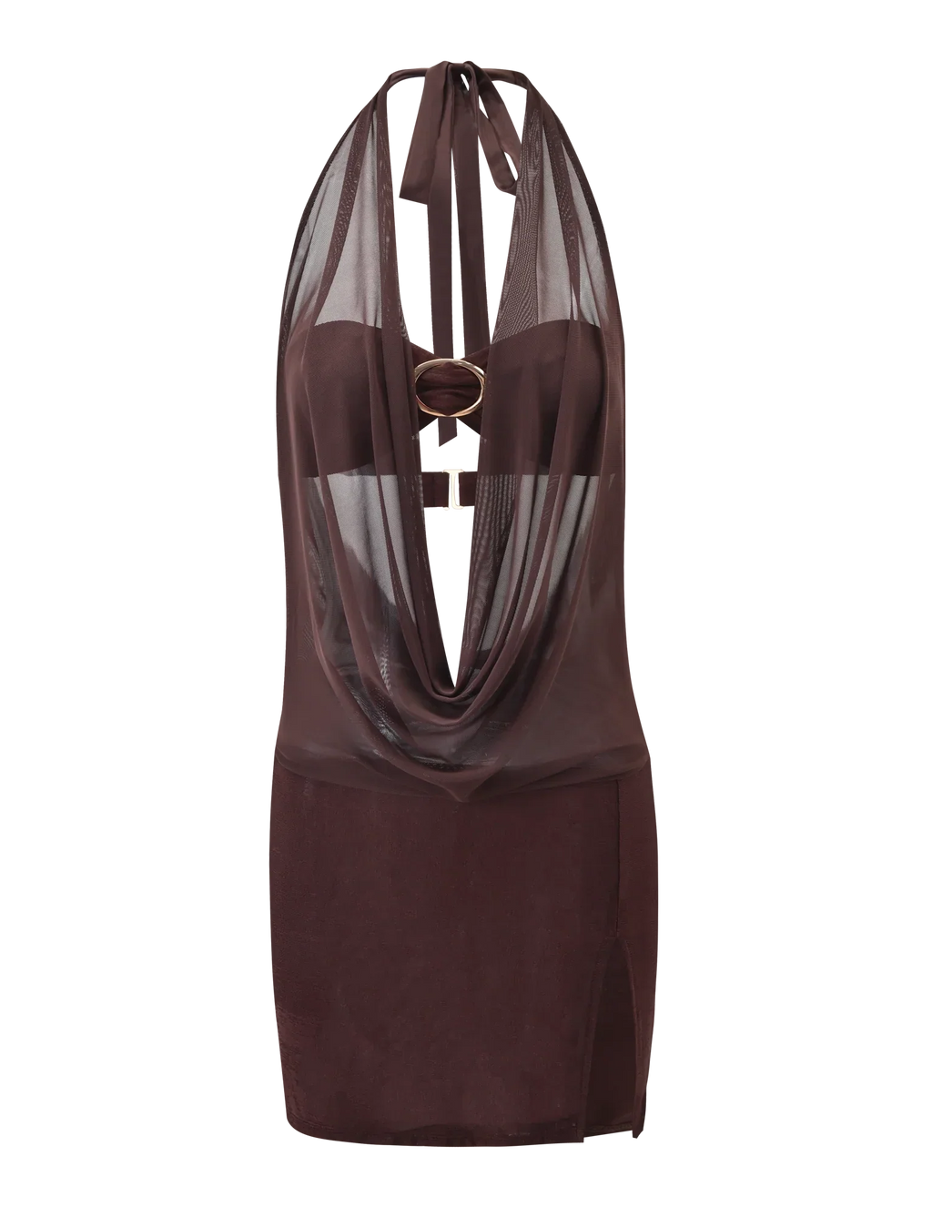 MAKENA TWO PIECE DRESS CHOCOLATE