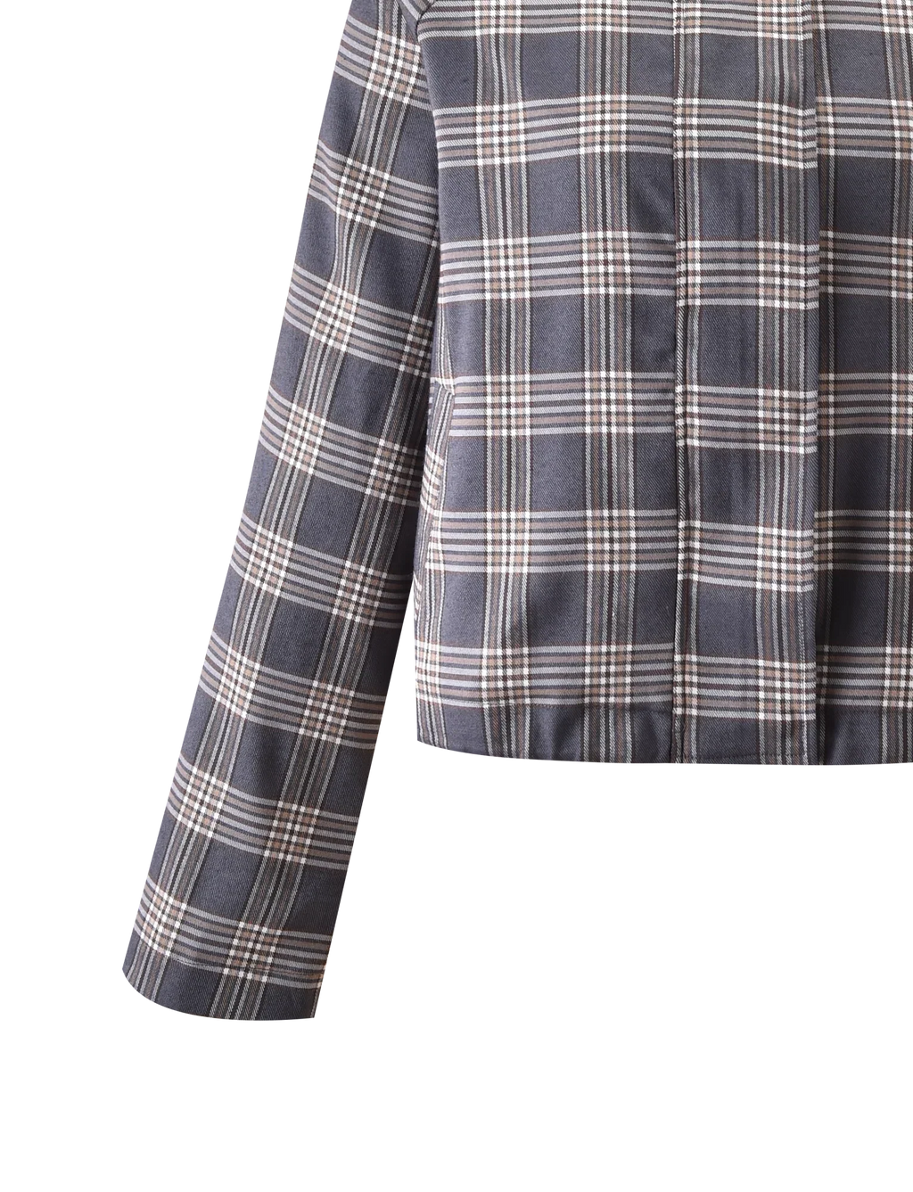 LENNEX JACKET GREY CHECK