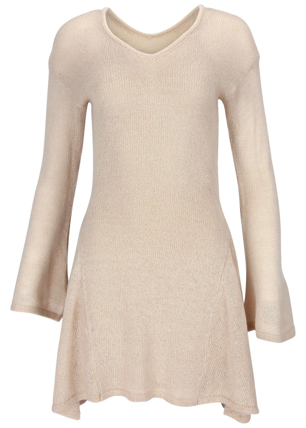 Bell Sleeve Sweater Dress Oatmeal