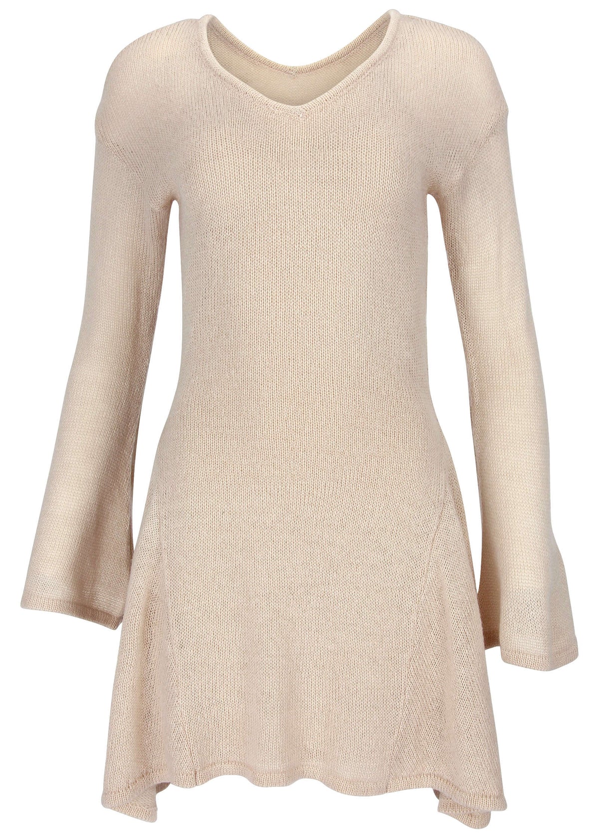 Bell Sleeve Sweater Dress Oatmeal