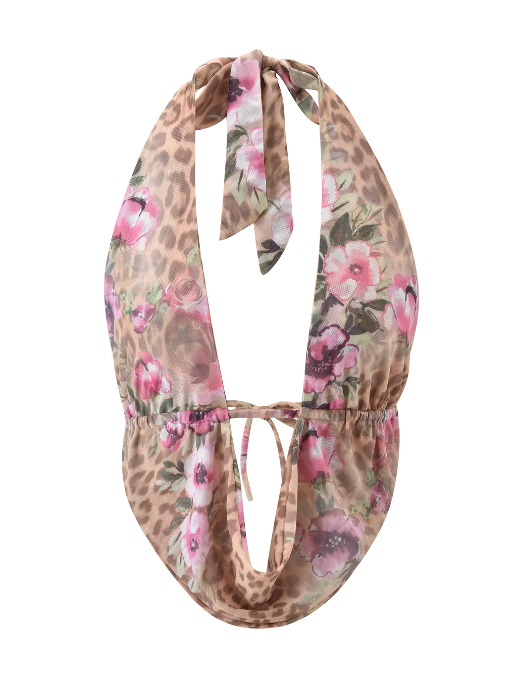 RISA TOP LEOPARD FLORAL