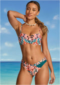 Amalfi Bandeau Bikini Top Ikat Chandelier